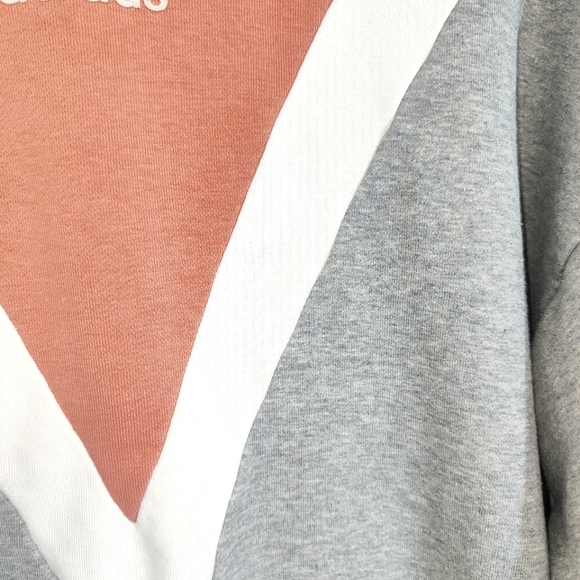 Adidas Grey & Pink Jumper Sweatshirt Size UK 16 - Picture 4 of 13